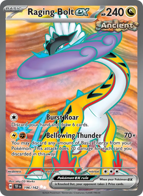 Raging Bolt ex, Temporal Forces No. 196