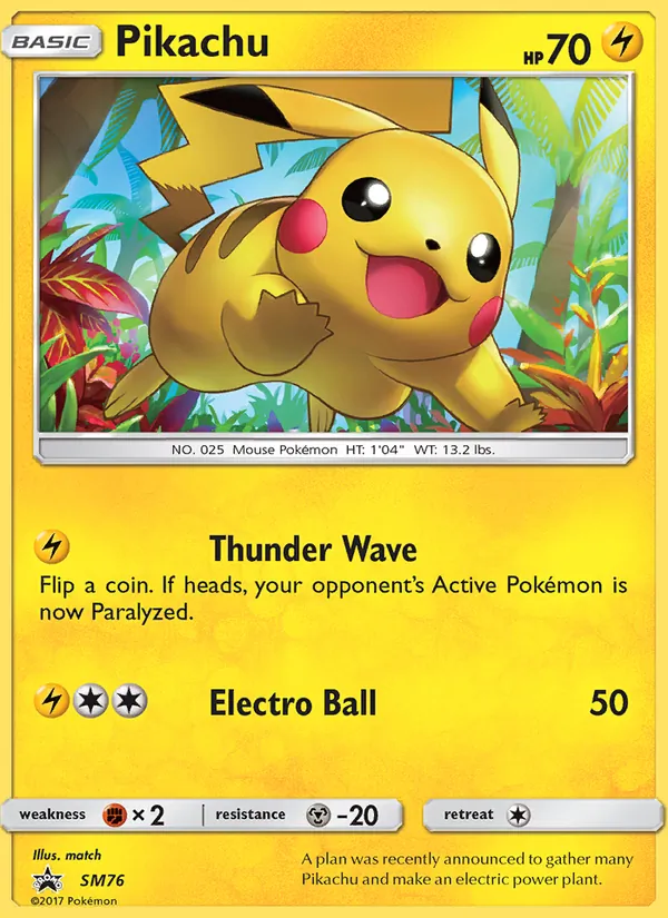 Pikachu, SM Black Star Promos Nº SM76
