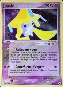 Jirachi, EX Légendes Oubliées Nº 8 Reverse