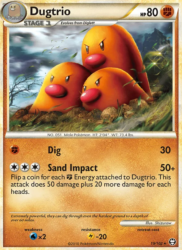 Dugtrio, Triumphant Nº 19