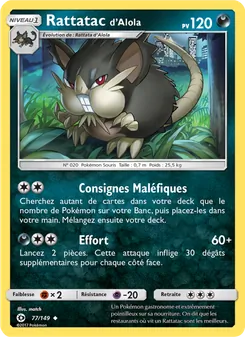 Rattatac d’Alola, Soleil et Lune No. 77 Normal