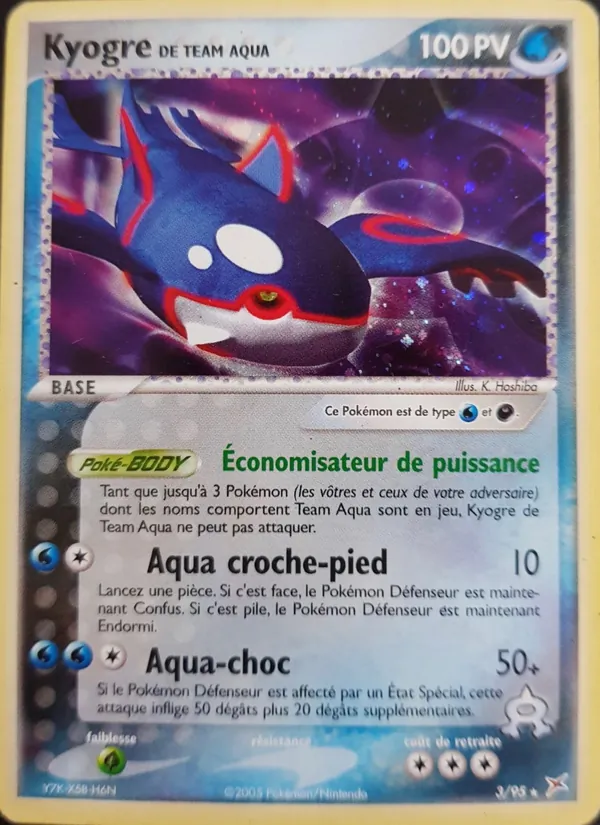 Kyogre de Team Aqua, EX Team Magma vs Team Aqua No. 3