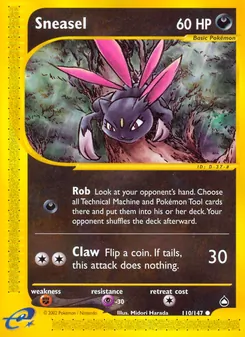 Sneasel, Aquapolis Nº 110 Normal