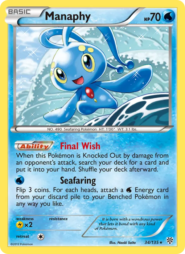 Manaphy, Plasma Storm No. 34
