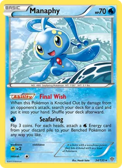 Manaphy, Plasma Storm Nº 34 Normal