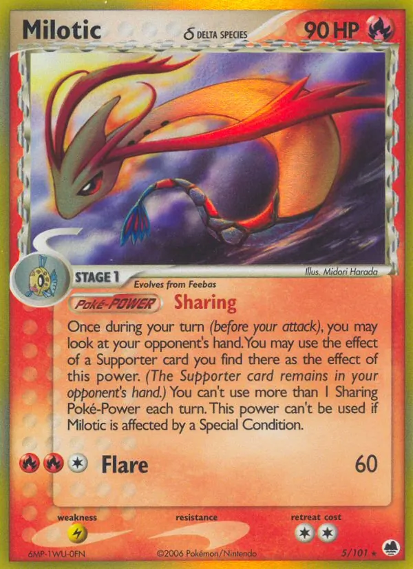 Milotic δ, Dragon Frontiers Nº 5