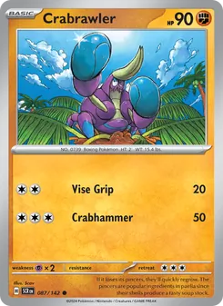 Crabrawler, Stellar Crown No. 087 Normal