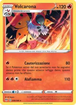 Volcarona, Fiamme Oscure No. 30 Normal