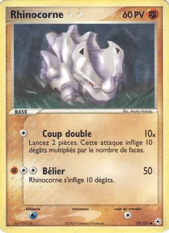 Rhinocorne, EX Légendes Oubliées Nº 70 Normal