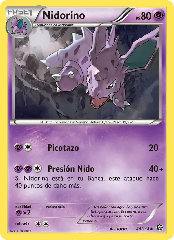 Nidorino, Asedio de Vapor No. 44