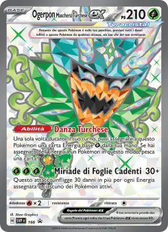 Ogerpon Maschera Turchese-ex, SVP Black Star Promos Nº 166 Holo