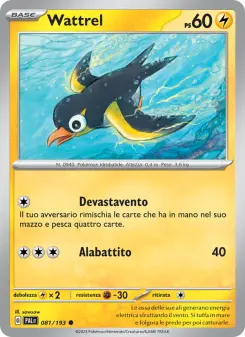 Wattrel, Evoluzioni a Paldea No. 081 Normal