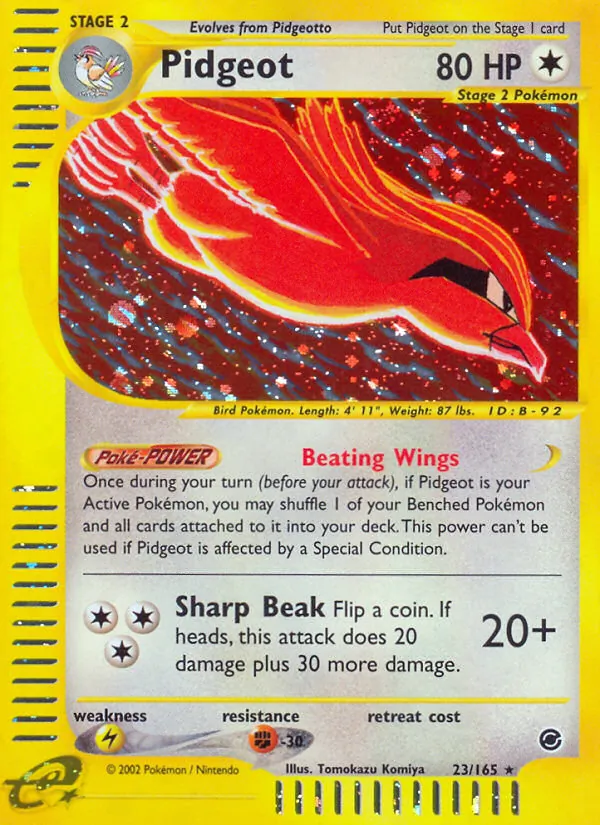 Pidgeot, Expedition Base Set No. 23