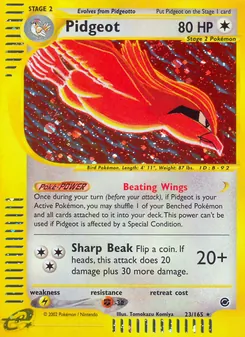 Pidgeot, Expedition Base Set No. 23 Holo