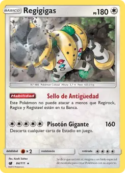 Regigigas, Invasión Carmesí No. 84 Normal
