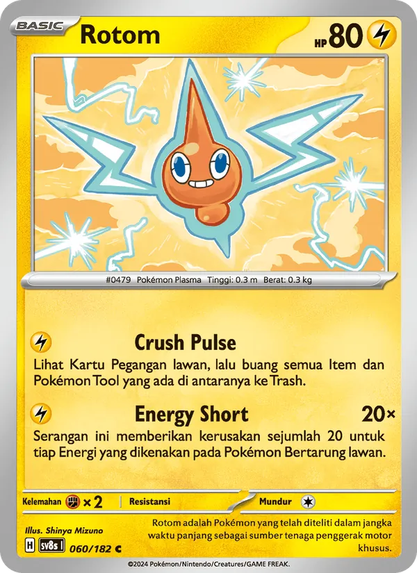 Rotom, Kilat Rasi Nº 060