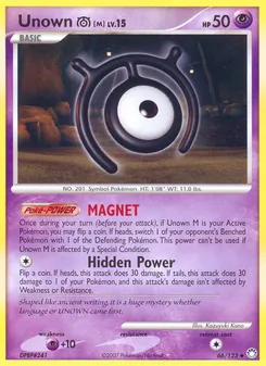 Unown M, Mysterious Treasures No. 66 Normal