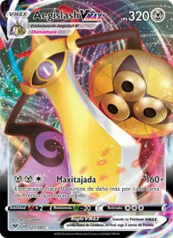 Aegislash VMAX, Voltaje Vívido Nº 127 Holo