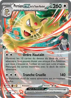 Persian-ex de la Team Rocket, Rivalités Destinées Nº 150 Holo