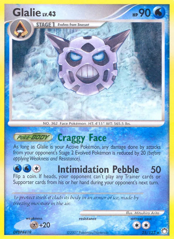 Glalie, Mysterious Treasures No. 25