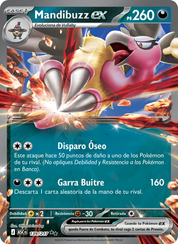 Mandibuzz ex, Héroes Ascendentes Nº 139