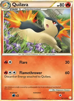 Quilava, HeartGold SoulSilver Nº 49 Normal