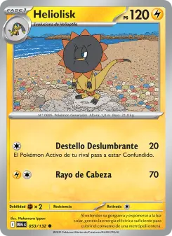 Heliolisk, Megaevolución No. 053 Normal