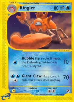 Kingler, Expedition Base Set Nº 50 Normal