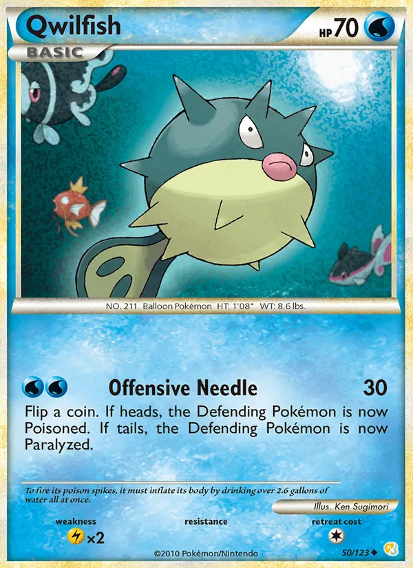 Qwilfish, HeartGold SoulSilver Nº 50