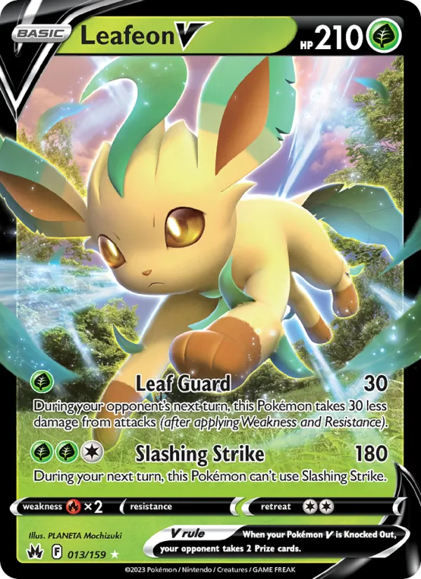 Leafeon V, Crown Zenith No. 013