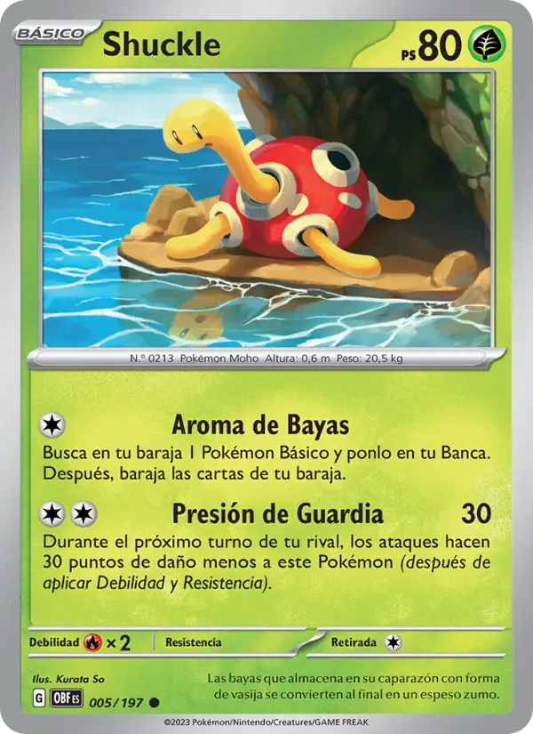 Shuckle, Llamas Obsidianas Nº 005
