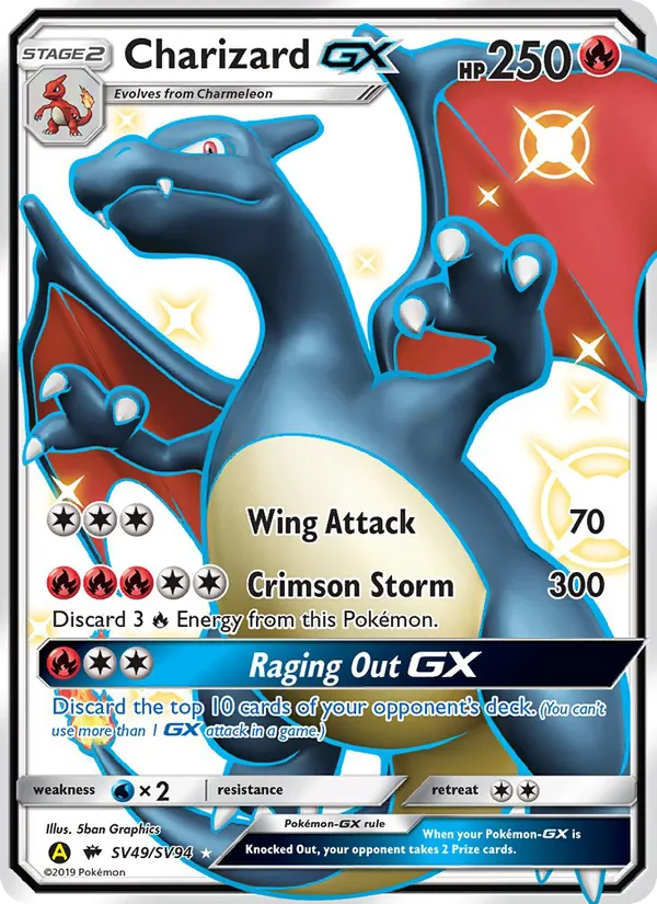 Charizard-GX, Hidden Fates Shiny Vault No. SV49