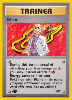 Blaine, Gym Challenge No. 100 Normal