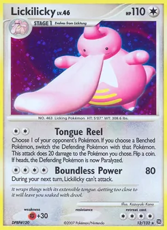 Lickilicky, Secret Wonders No. 12 Holo