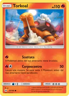 Torkoal, Sole e Luna No. 23 Normal