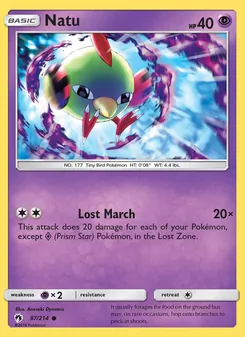 Natu, Lost Thunder Nº 87 Normal
