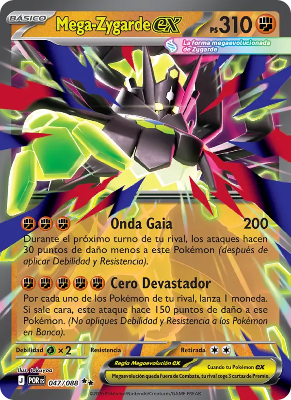 Mega-Zygarde ex, Equilibrio Perfecto Nº 047