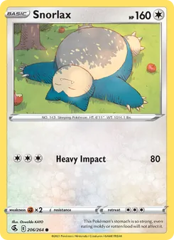 Snorlax, Fusion Strike Nº 206 Normal