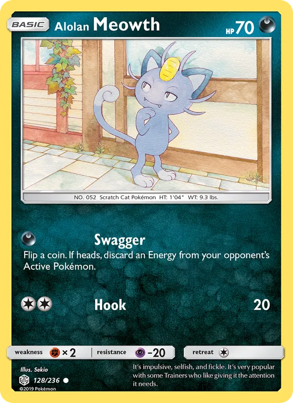 Alolan Meowth, Cosmic Eclipse Nº 128