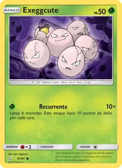 Exeggcute, Union de Aliados No. 8 Normal