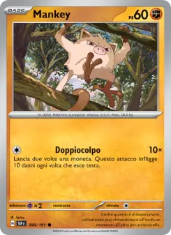 Mankey, Scintille Folgoranti No. 098 Normal