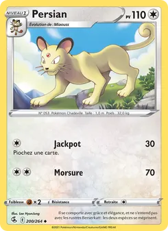 Persian, Poing de Fusion Nº 200 Normal