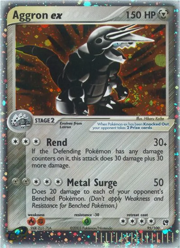 Aggron ex, Sandstorm Nº 95