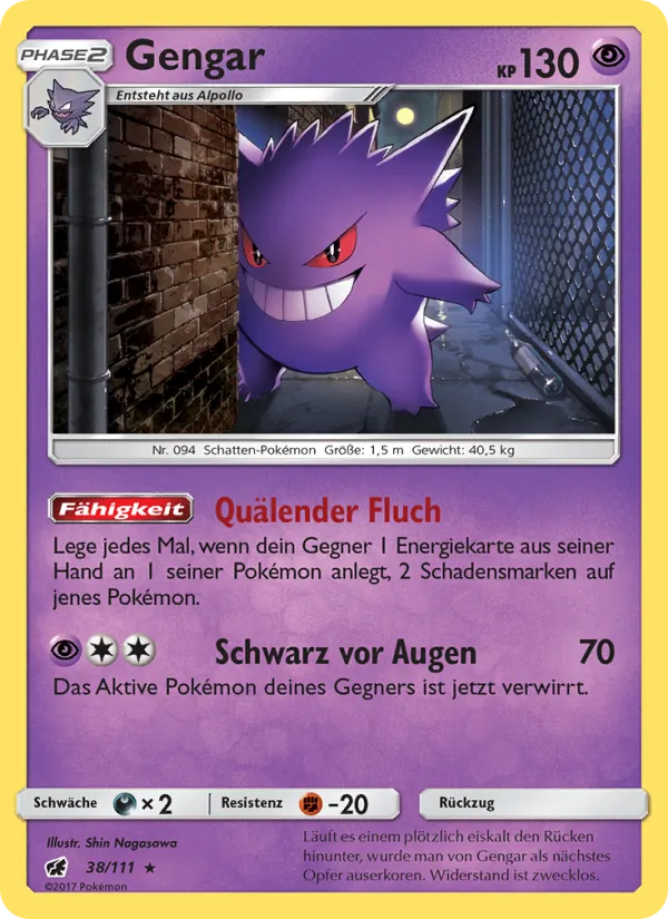 Gengar, Aufziehen der Sturmröte No. 38