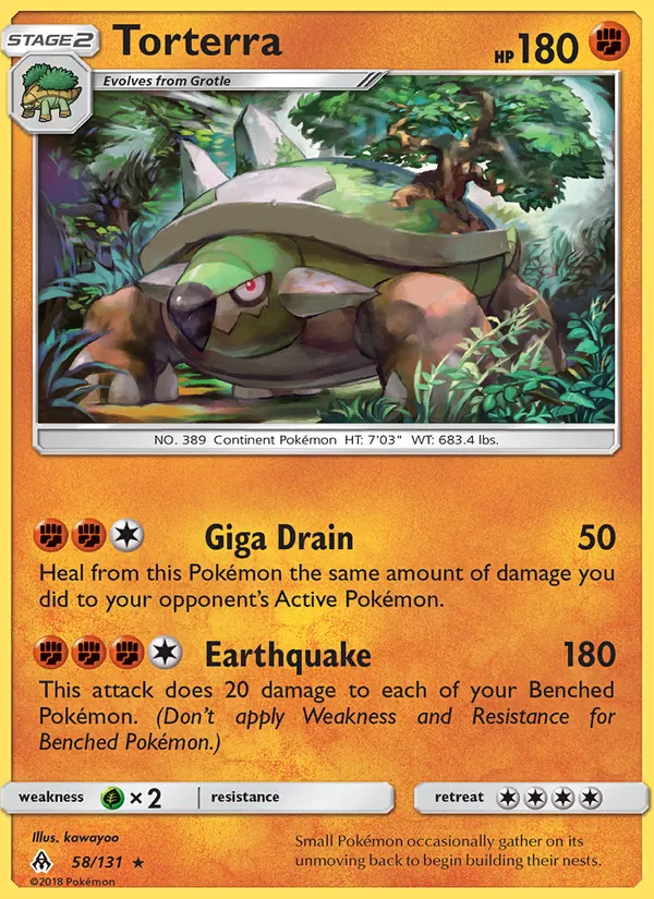 Torterra, Forbidden Light Nº 58