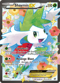 Shaymin-EX, Legendary Treasures No. RC21 Normal