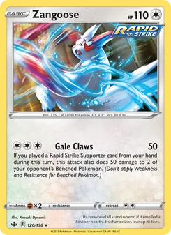 Zangoose, Chilling Reign No. 120 Normal