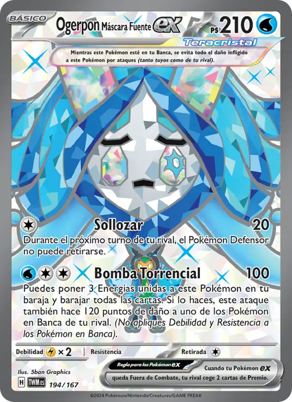 Ogerpon Máscara Fuente ex, Mascarada Crepuscular No. 194