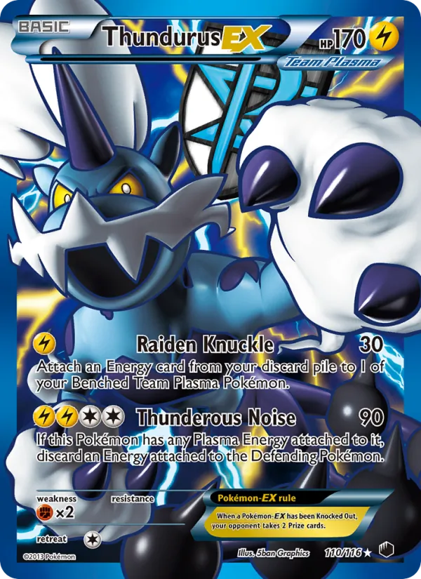 Thundurus-EX, Plasma Freeze No. 110