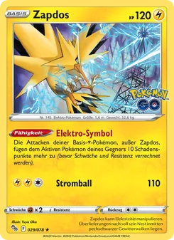 Zapdos, Pokémon GO No. 029 Holo